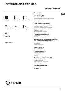 User manual Indesit IWC 71283 C ECO EU (English 